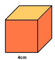 Cube d'arête 4 cm